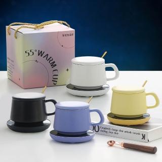 【TAI LI 太力】星球陶瓷杯＋USB保溫杯墊套組(精美禮盒包裝 交換禮物)