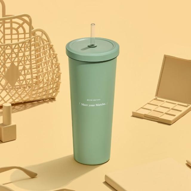 【Oolab 良杯製所】福利品-莫蘭迪系列 二代不鏽鋼保冰溫 大容量吸管杯850ml(多色任選/福利品)