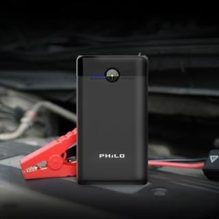【Philo 飛樂】PM50 超輕巧 6000mAh 救車啟動電源 (比手機小/300g) 汽機車通用/汽車電霸/汽車充電/救援電池