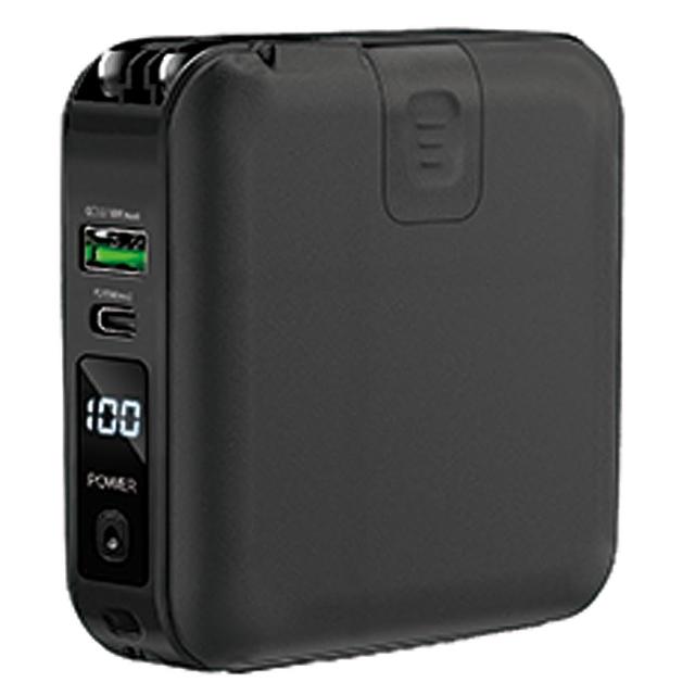 ZJ-51 10000mAh 五合一 22.5W PD+QC 自帶線無線快充行動電源(無線充電/自帶線/手機支架)