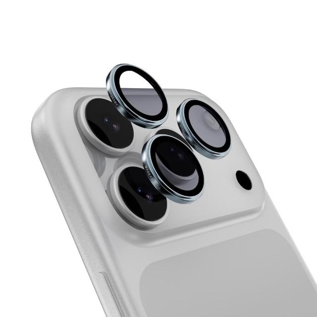 【MAGEASY】iPhone 17 Pro/Pro Max Lenz 鈦合金藍寶石鏡頭保護貼(三顆/組)