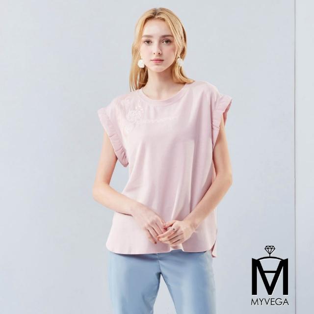 【MYVEGA 麥雪爾】出清品 MA高含棉蝴蝶結綁帶/字母刺繡寬鬆連袖上衣-多款任選(純棉/均碼M-L可穿)
