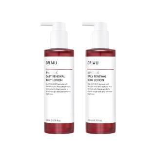 【DR.WU 達爾膚】杏仁酸亮白煥膚身體乳200ML(2入組)