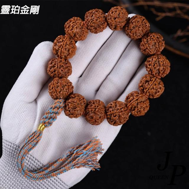 【Jpqueen】龍紋核桃金剛菩提佛珠修身養性手串手鍊(16色尺寸可選)