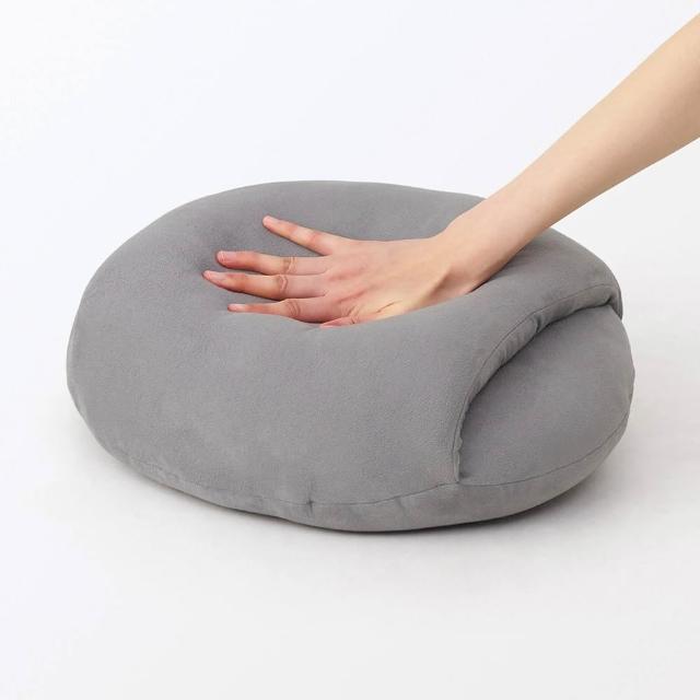 【MUJI 無印良品】午睡用柔軟多用途靠枕 成品尺寸:W35×L44×D22 cm(墨灰/淺米/薄荷綠)
