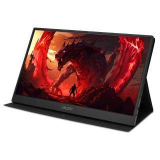 電腦螢幕 【Acer 宏碁】PG161Q P 15.6型 IPS FHD 16:9 165Hz超薄可攜式電競螢幕-藍(6ms/Type-C充電/附可傾斜保護套)