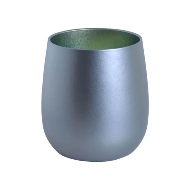【Titanium 鈦造】鈦造蛋杯 雙色系列 雙層結構 275ml(鈦保溫杯 台灣鈦杯 鈦金屬)