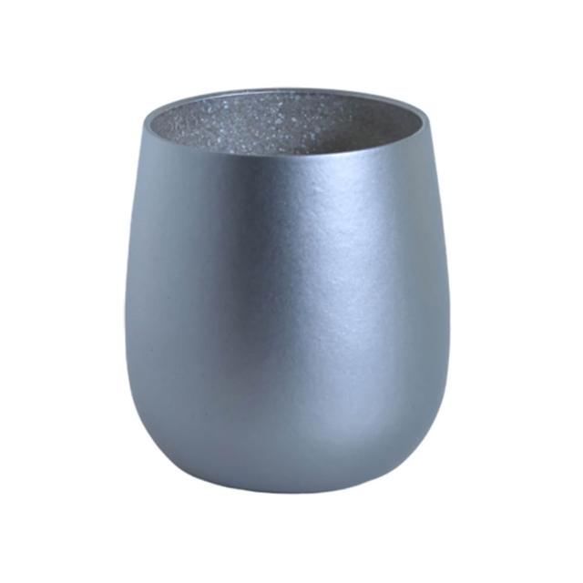 【Titanium 鈦造】鈦造蛋杯 雙色系列 雙層結構 275ml(鈦保溫杯 台灣鈦杯 鈦金屬)