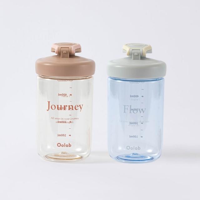 【Oolab 良杯製所】2入組 律動蛋白搖搖杯 500ml(防漏/乳清蛋白/7色任選/攪拌球/健身杯)
