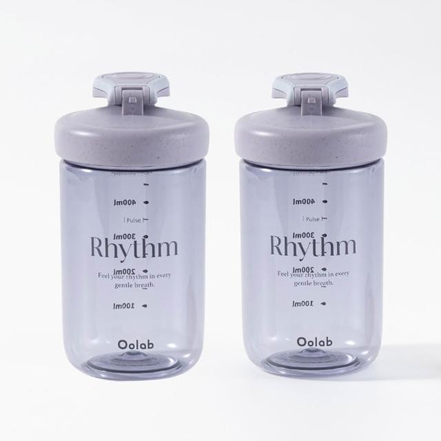 【Oolab 良杯製所】2入組 律動蛋白搖搖杯 500ml(防漏/乳清蛋白/7色任選/攪拌球/健身杯)