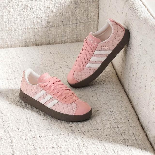 【adidas 愛迪達】VL COURT 系列 復古休閒鞋 運動鞋 焦糖底 男鞋/女鞋 多款任選(JP7537/JP7536/JR2223)