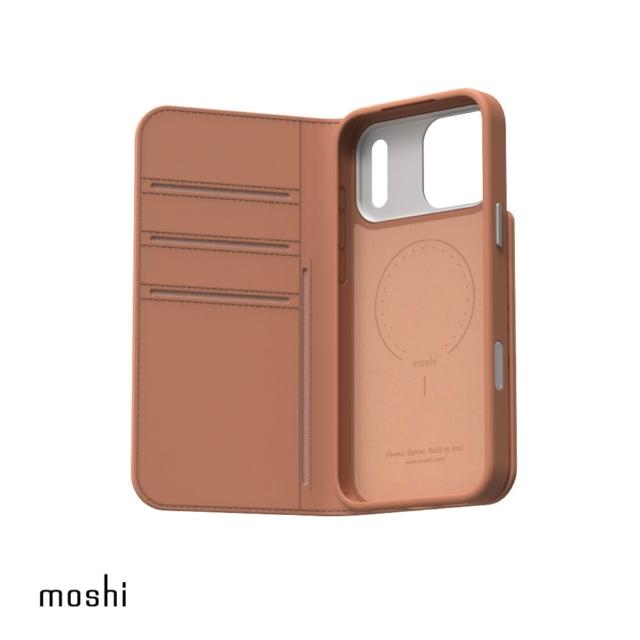【moshi】Overture 磁吸可拆式卡夾型皮套  for iPhone 17 Pro Max(兼容MagSafe 手機殼)