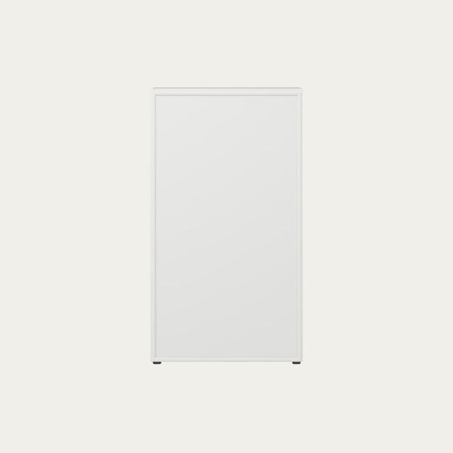 【iloom 怡倫家居】MONIS W 600型三層收納櫃 框架/木紋門板(書櫃 書架 櫃子 玄關櫃 收納櫃 置物櫃 三層櫃)