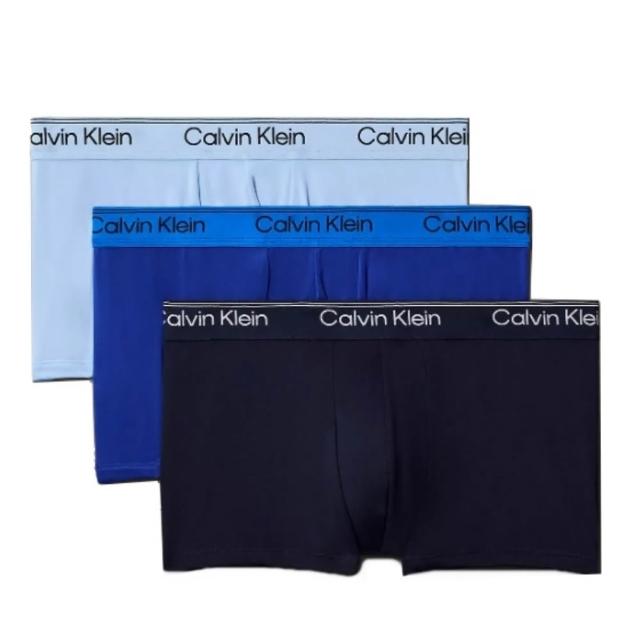 【CALVIN KLEIN】CK內褲 超細纖維短版 低腰男四角內褲 3件組(多款任選)