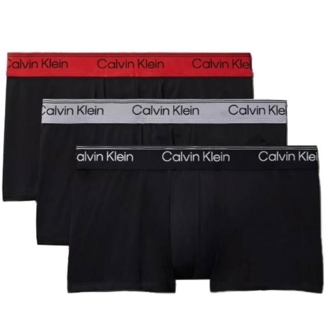 【CALVIN KLEIN】CK內褲 超細纖維短版 低腰男四角內褲 3件組(多款任選)