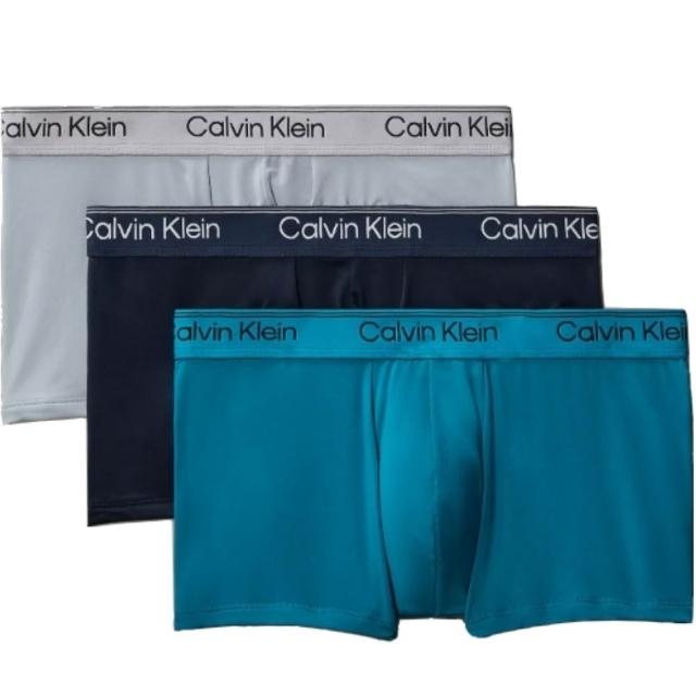 【CALVIN KLEIN】CK內褲 超細纖維短版 低腰男四角內褲 3件組(多款任選)