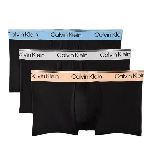 【CALVIN KLEIN】CK內褲 超細纖維短版 低腰男四角內褲 3件組(多款任選)
