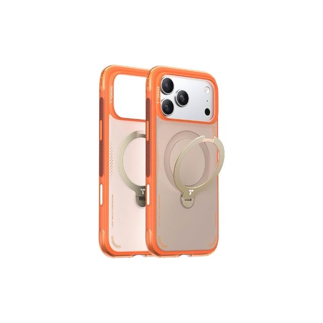 【TORRAS 圖拉斯】iPhone 17系列買殼送貼 | Ostand Spin Air 磁吸四象限旋轉支架氣囊手機殼