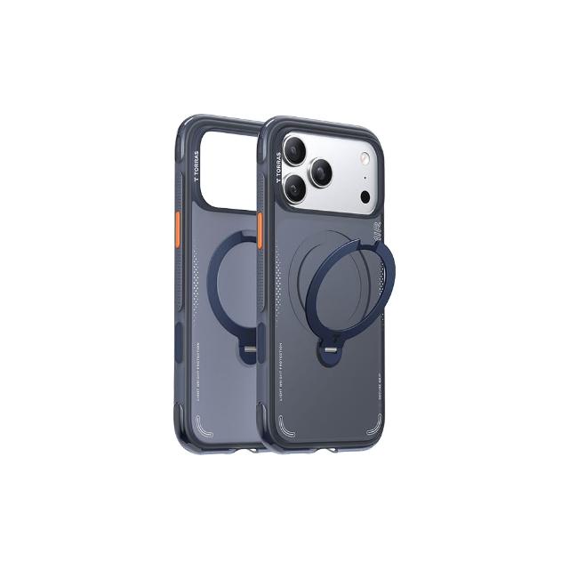 【TORRAS 圖拉斯】iPhone 17系列買殼送貼 | Ostand Spin Air 磁吸四象限旋轉支架氣囊手機殼
