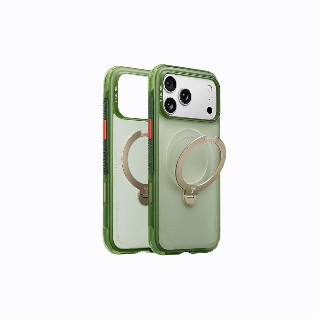 【TORRAS 圖拉斯】iPhone 17系列買殼送貼 | Ostand Spin Air 磁吸四象限旋轉支架氣囊手機殼