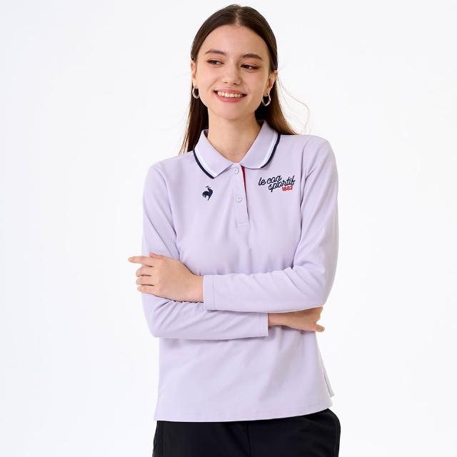 【LE COQ SPORTIF 公雞】吸濕排汗長袖POLO衫 男女款 5色 LWW21042_LWW22042