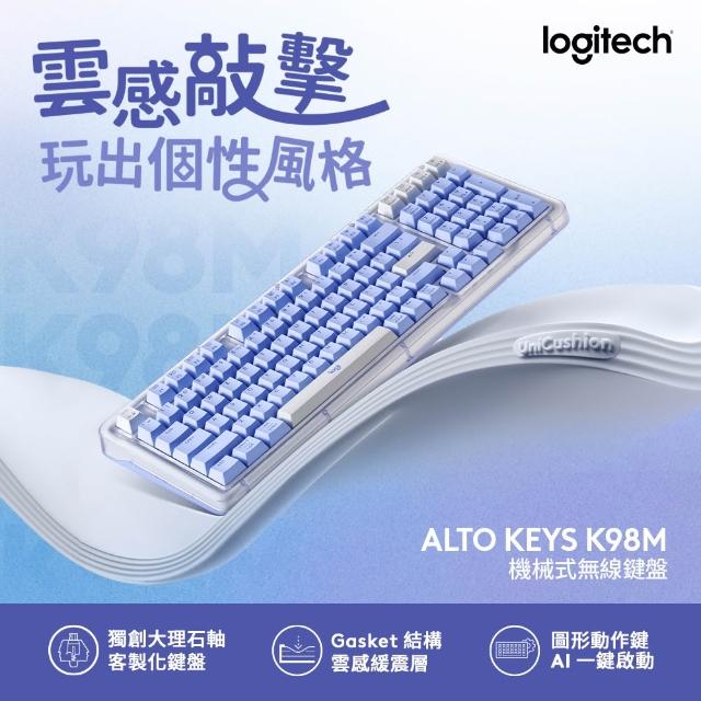 【Logitech 羅技】ALTO KEYS K98M機械式無線鍵盤 + M750多工靜音無線滑鼠