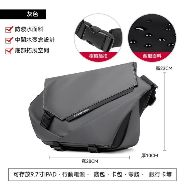 【LEESA】側背單肩包\郵差包\防盜收納包\男包\斜背包\胸包\大容量包包