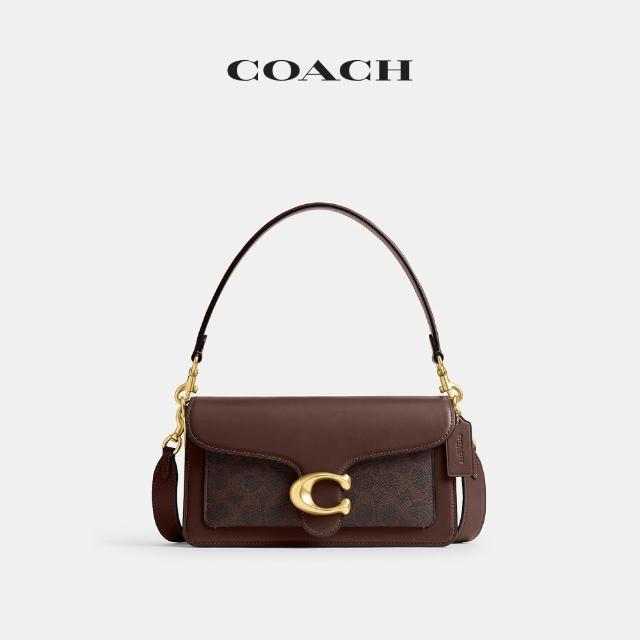 【COACH】蔻馳官方直營 TABBY 26 經典 SIGNATURE 帆布單肩手袋 單肩包 肩背包-2色任選(CI032)