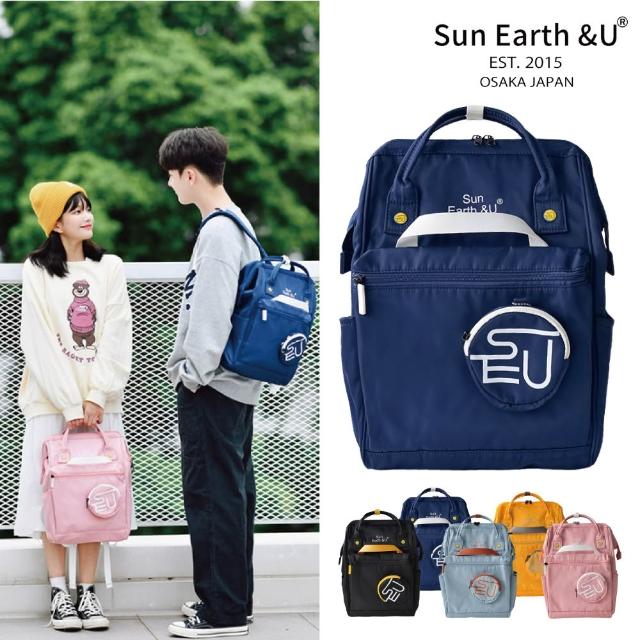 【Sun Earth&U】日本17口袋收納Macoroon行李後背包/旅行包/媽媽包(日本原廠授權商)