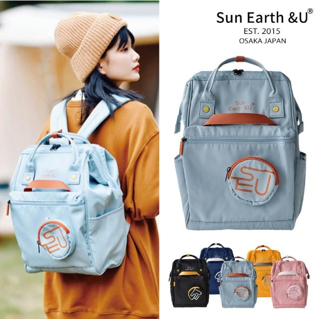 【Sun Earth&U】日本17口袋收納Macoroon行李後背包/旅行包/媽媽包(日本原廠授權商)