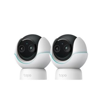 (二入組)TP-Link 2K4MP+1080P雙畫面智慧嬰兒攝影機 Wi-Fi監視器 旋轉式 哭聲偵測 支援512GB(Tapo C840)