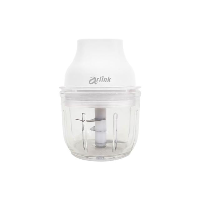 【Arlink】2入組 AG270CB 一大一小玻璃款 三色可選 食物料理機/電動蒜泥器/切蒜機(蒜泥機)