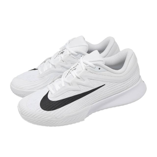 【NIKE 耐吉】硬地網球鞋 Wmns Zoom Vapor Pro 3 HC 女鞋 匹克球 男鞋 匹克球 白 黑 支撐 運動鞋(FZ2158-10
