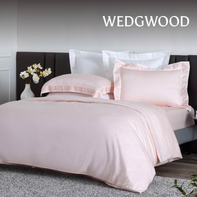 【WEDGWOOD】天絲兩用被床包枕套四件組 雙人｜簡意素色(60支300織)