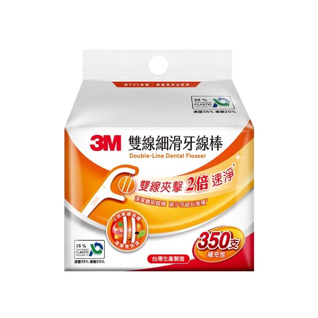 【3M】牙線棒補充包_ECO包裝x2包(單線400支/雙線350支/薄荷單線350支擇二)