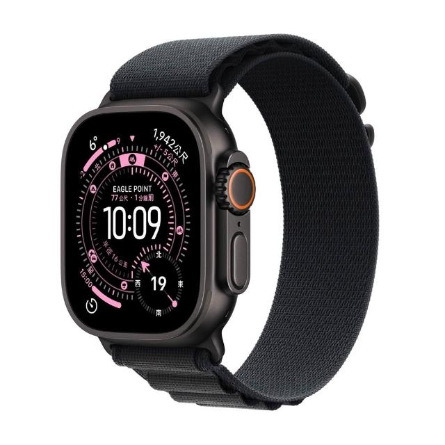 三合一充電座組【Apple】Apple Watch Ultra3 2025 GPS+行動網路 49mm(鈦金屬錶殼搭配高山錶環)
