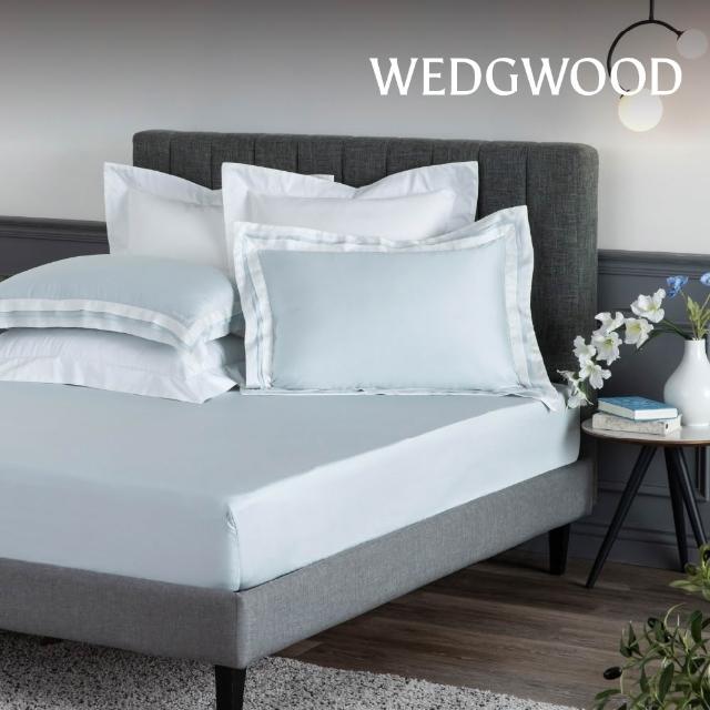 【WEDGWOOD】100%天絲簡約素色 床包枕套三件組(加大任選｜80支350織)