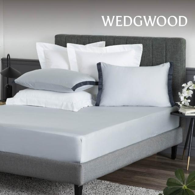 【WEDGWOOD】100%天絲簡約素色 床包枕套三件組(加大任選｜80支350織)
