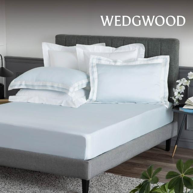【WEDGWOOD】100%天絲簡約素色 床包枕套三件組(特大任選｜80支350織)
