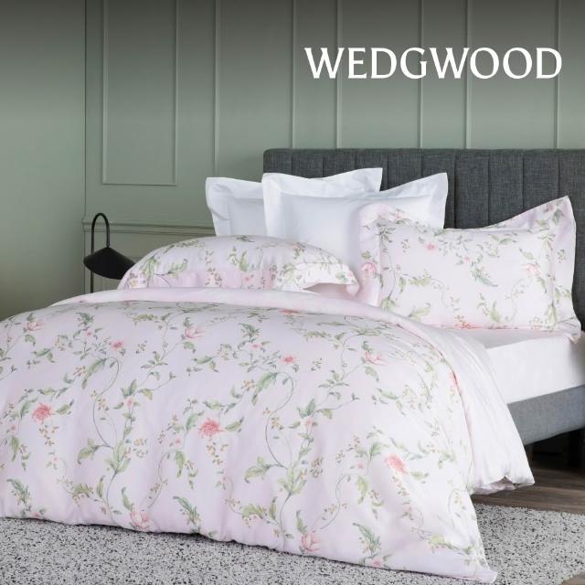【WEDGWOOD】天絲純棉印花 加大薄被套特大床包四件組 (特大任選｜60支300織)