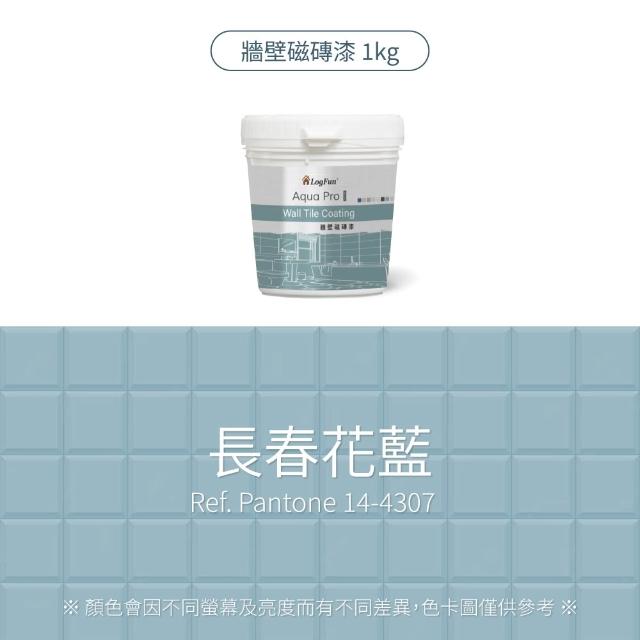 【樂客】磁磚漆 - 浴室牆壁磁磚改色、衞浴防水翻新｜單罐[1kg](防霉不卡垢、耐擦洗、防水)