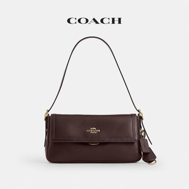 【COACH】蔻馳官方直營 ETTA 小號翻蓋單肩手袋 單肩包 斜背包-多款任選(CCV63/CCV65)