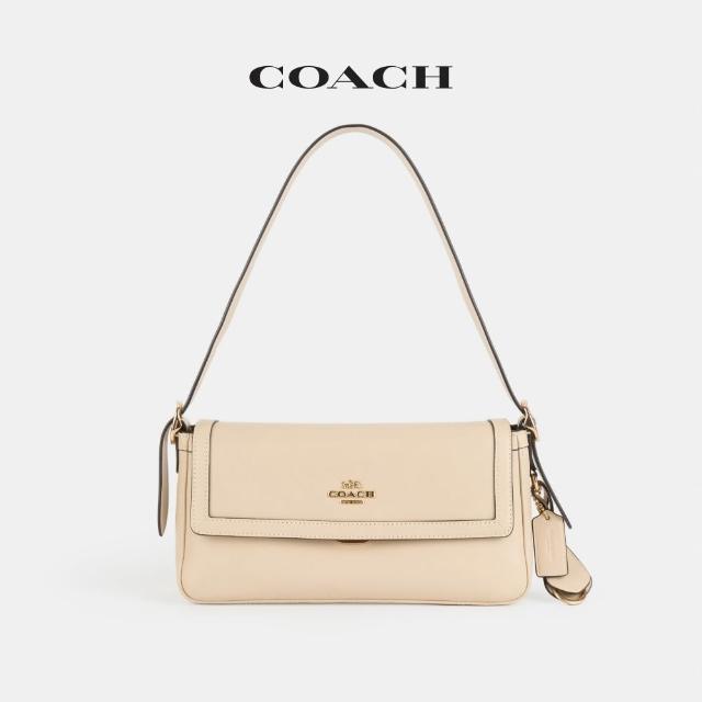 【COACH】蔻馳官方直營 ETTA 小號翻蓋單肩手袋 單肩包 斜背包-多款任選(CCV63/CCV65)