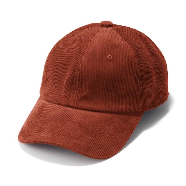 【MUJI 無印良品】吉貝木棉混燈芯絨棒球帽(米色/磚紅/黑色)
