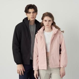 【pierre cardin 皮爾卡登】網路獨家 男女款 防潑水鋪棉保暖連帽外套(多色任選)