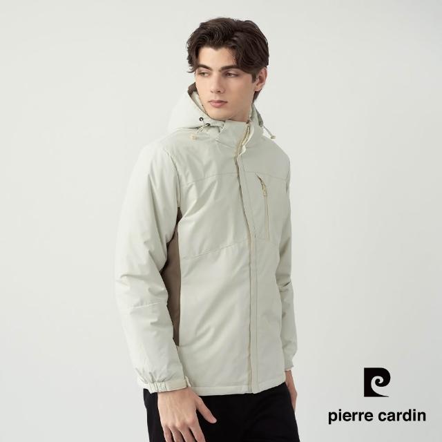 【pierre cardin 皮爾卡登】網路獨家 男女款 防潑水鋪棉保暖連帽外套(多色任選)