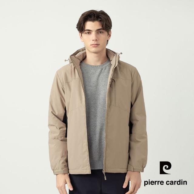 【pierre cardin 皮爾卡登】網路獨家 男女款 防潑水鋪棉保暖連帽外套(多色任選)