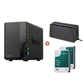 【Synology 群暉科技】UPS組搭6TBx2★DiskStation DS225+ NAS 網路儲存伺服器(2Bay/Intel/2GB)