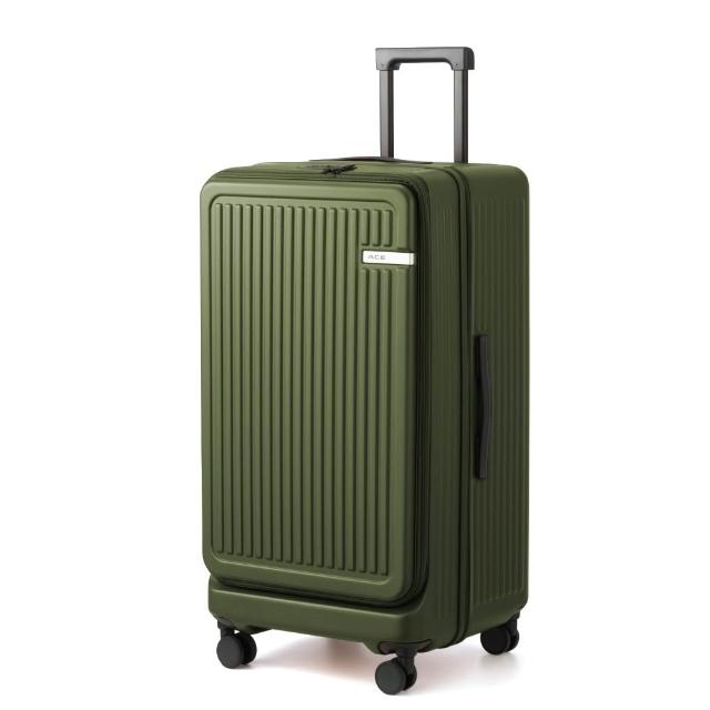 【ACE BAGS＆LUGGAGE】31吋 JOLLY2 前開式可擴充直紋大容量胖胖箱(多色可選05029)