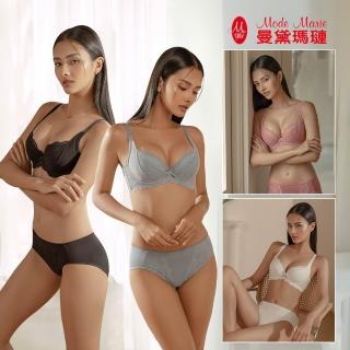 【曼黛瑪璉】包覆提托經典內衣 B-E罩杯-SET(4件組)